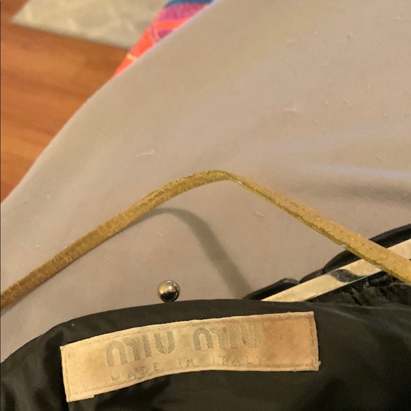 Miu Miu Black with contrast stitching on front. - Picture 2 of 4